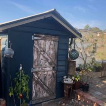Garden shed - blue
