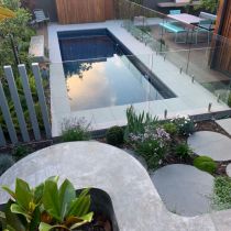 King garden pool and concrete feature