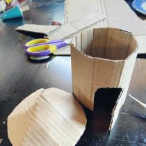 Making a fairy house - construction