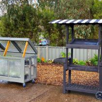 Herbison Cold frame and plant trolley.JPG